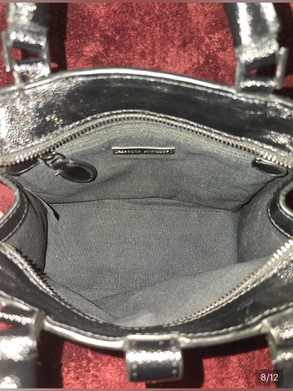 Rebecca Minkoff Mini Crossbody Classic Black Top-Handle Women’s Bag - Picture 12 of 13